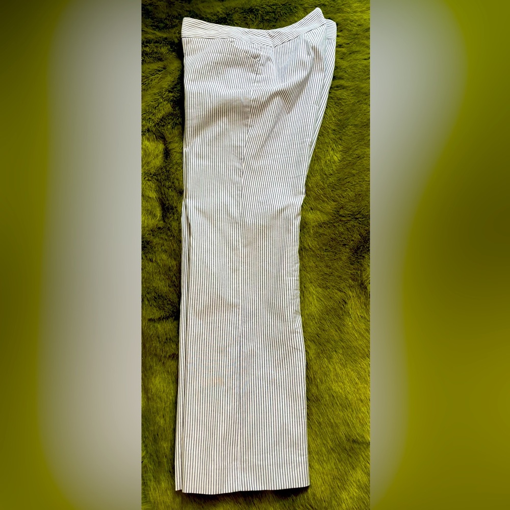 Grey/white Striped Trouser